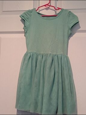 Carter's Mint Green Tulle-Skirt Casual Dress